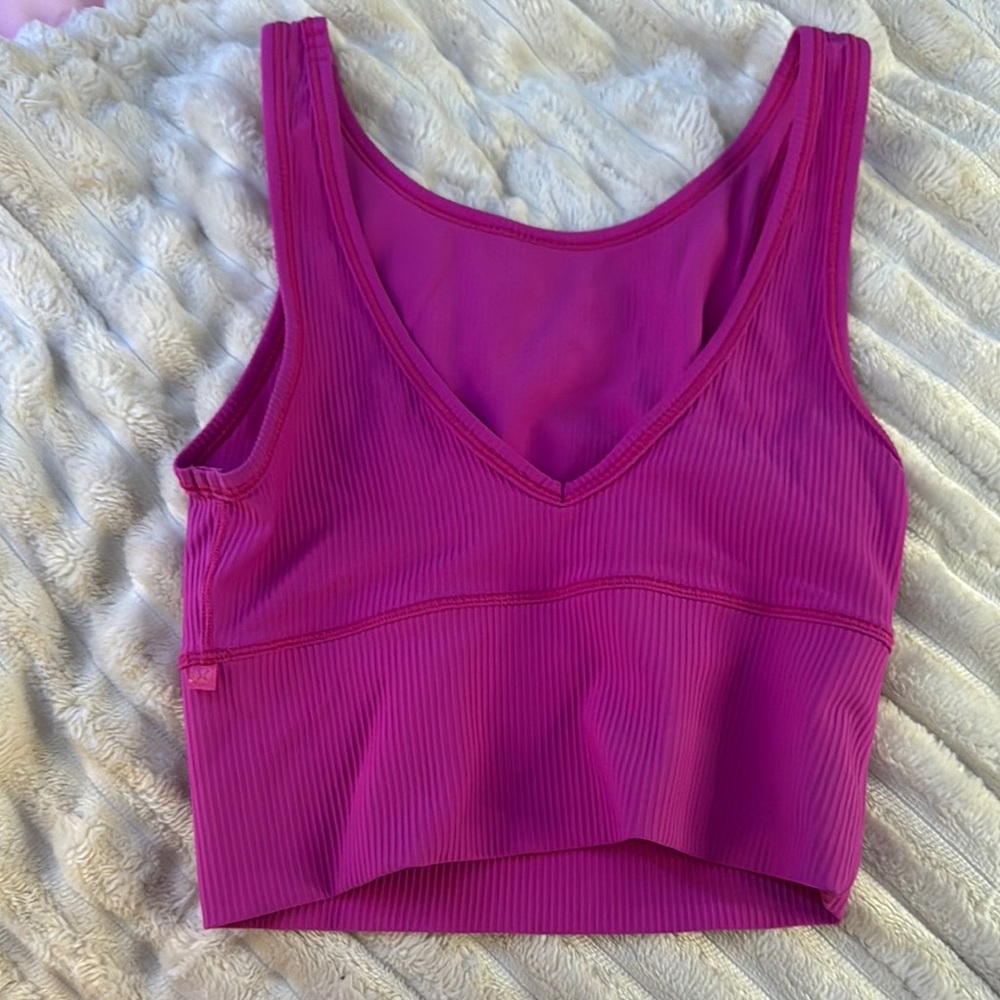 Lululemon Athletica Pink Crop Top
